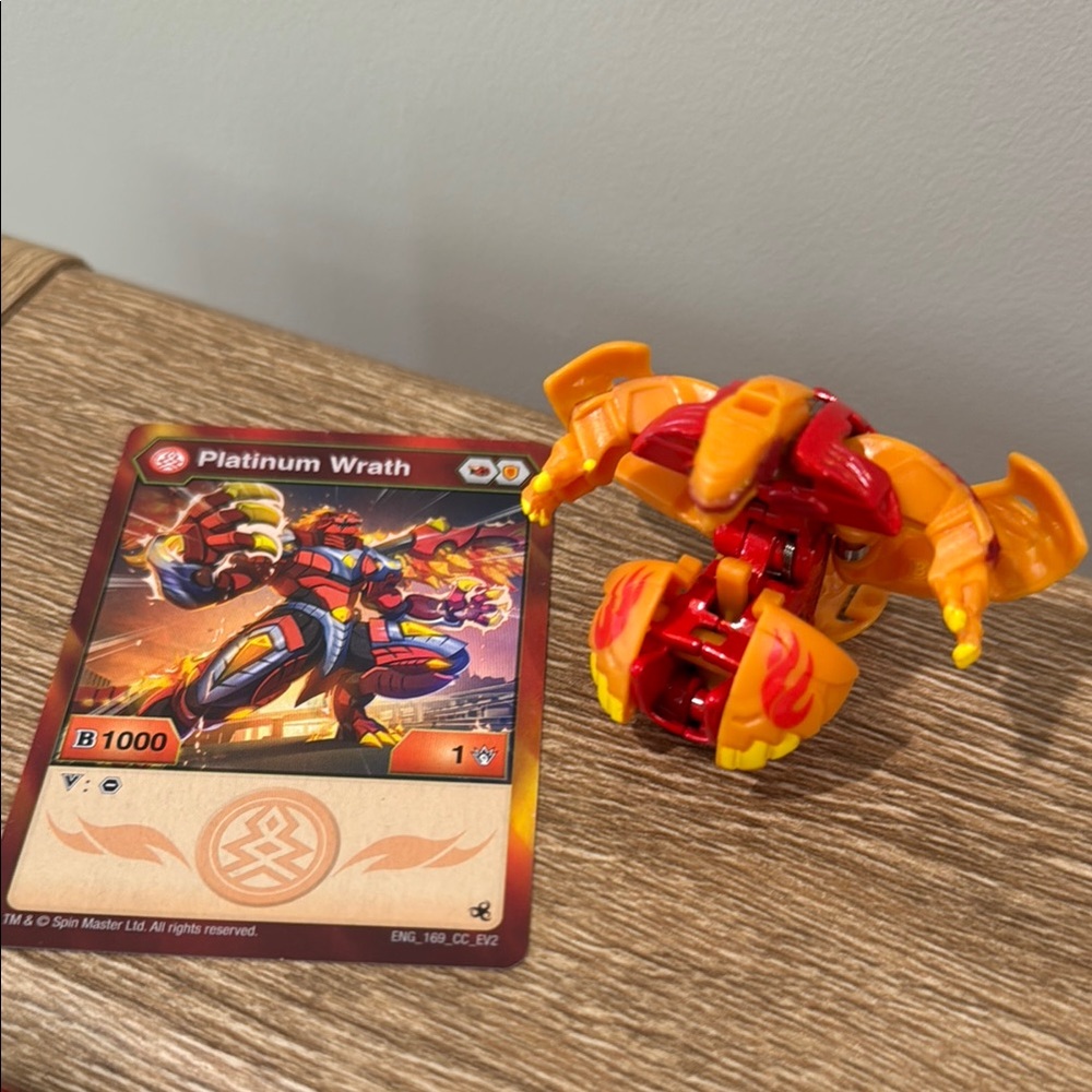 Platinum Wrath Bakugan - Red and Orange